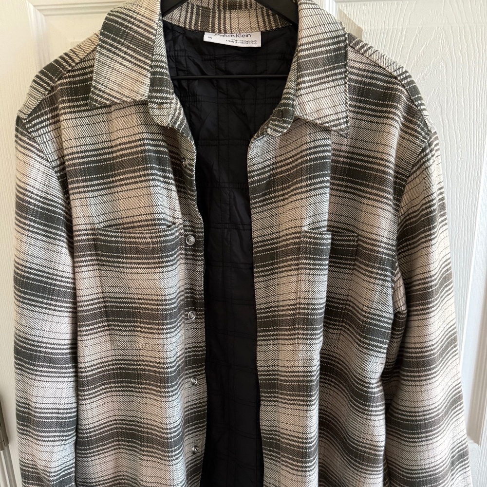Calvin Klein plaid jacket
